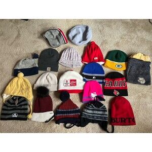 Beanie Lot Of 19 Winter Knit Beanie Caps Stretch Fit Random Mix Reseller NFL